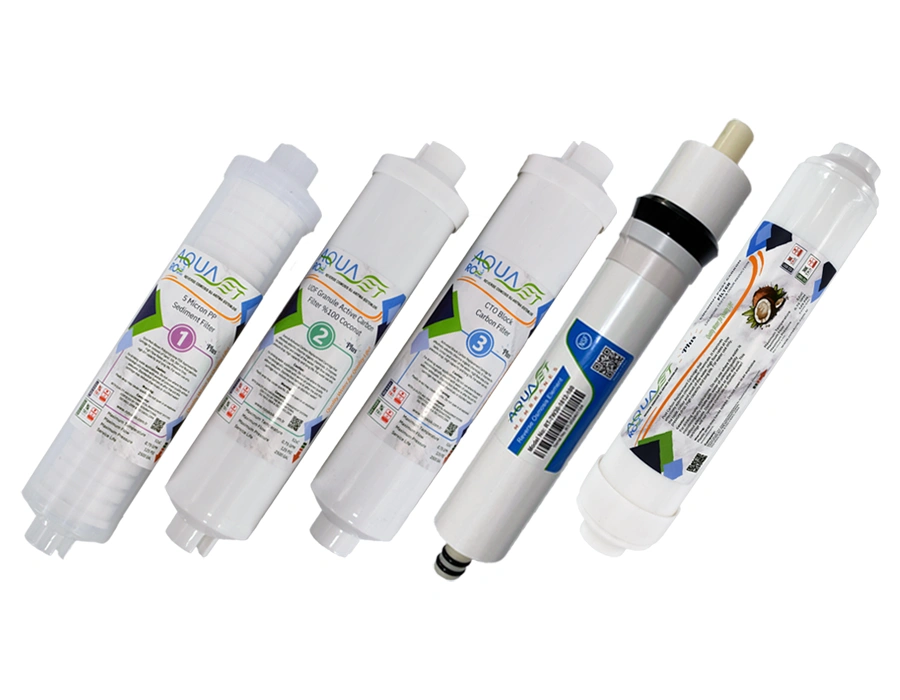 AQUASET 12" Inline Plus Beşli Filtre Seti