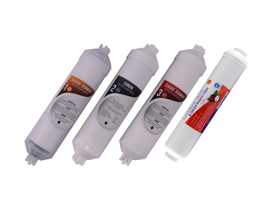 AQUASET 12" Inline Eco Dörtlü Filtre Seti AQUASET 12" Inline Eco Dörtlü Filtre Seti