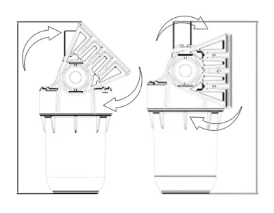 Tesisat Tipi Su Yumuşatma Deluxe Filtre Oynar Başlıklı
