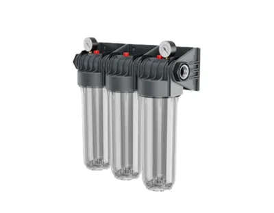 10" Tesisat Tipi Manometreli Deluxe Filtre Üçlü