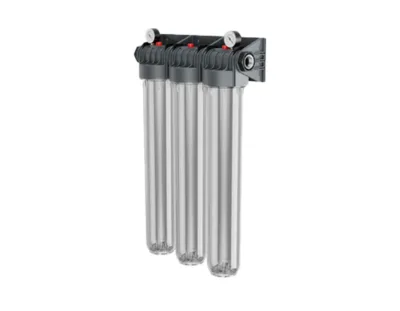 20" Tesisat Tipi Manometreli Deluxe Filtre Üçlü