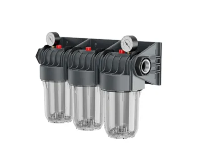 5" Tesisat Tipi Manometreli Deluxe Filtre Üçlü